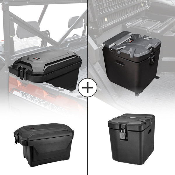 Polaris Ranger XP 1000 Big Size Cargo Box & Under Seat Storage Box by Kemimoto