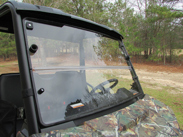 Polaris Ranger Mid-size Pro-Fit Cage Versa-Fold Windshield by Seizmik