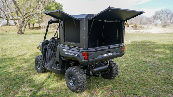 Polaris Ranger XP1000 / 1000 / 900 Rear Bed Storage Enclosure Box (2 Door) by Black River