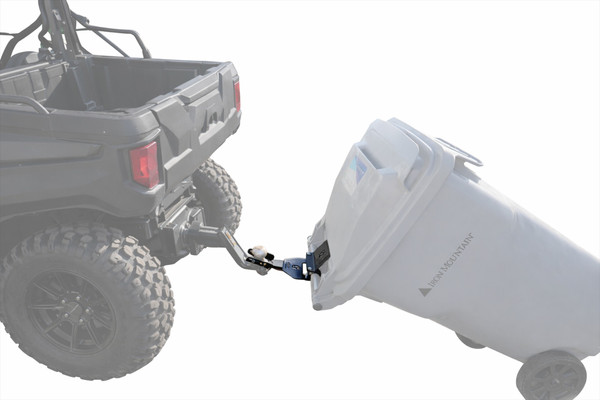 Polaris Ranger Rear Hitch Garbage Can Tow and Go Hauler by Herc