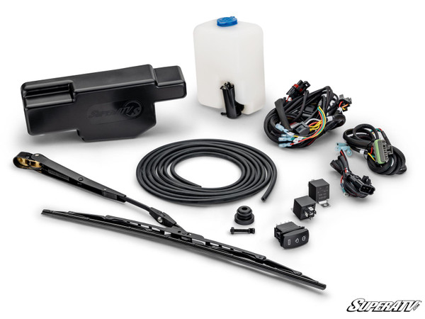 Polaris Ranger 1000 Electric UTV Windshield Wiper Kit for SuperATV MaxDrive Power Flip Glass Windshields by SuperATV