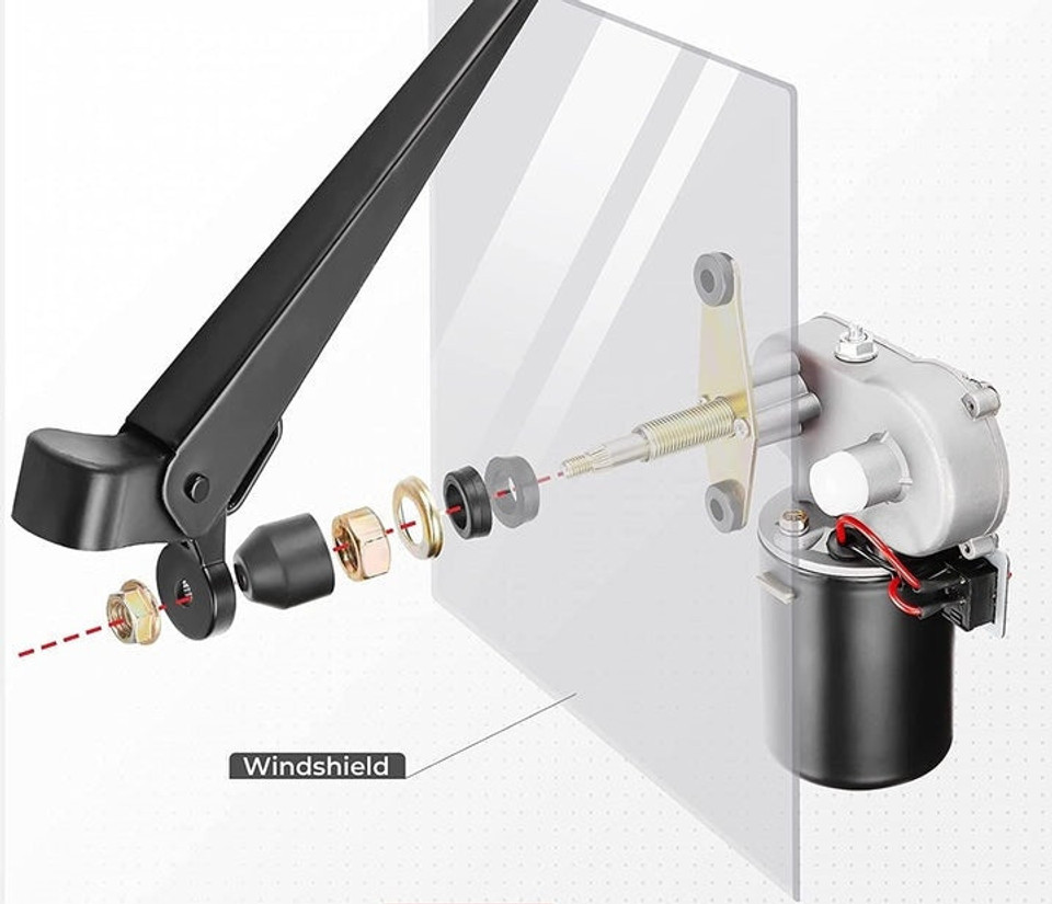 Polaris Ranger 570/900/XP 1000 12V Electric Windshield 16" Wiper Kit by