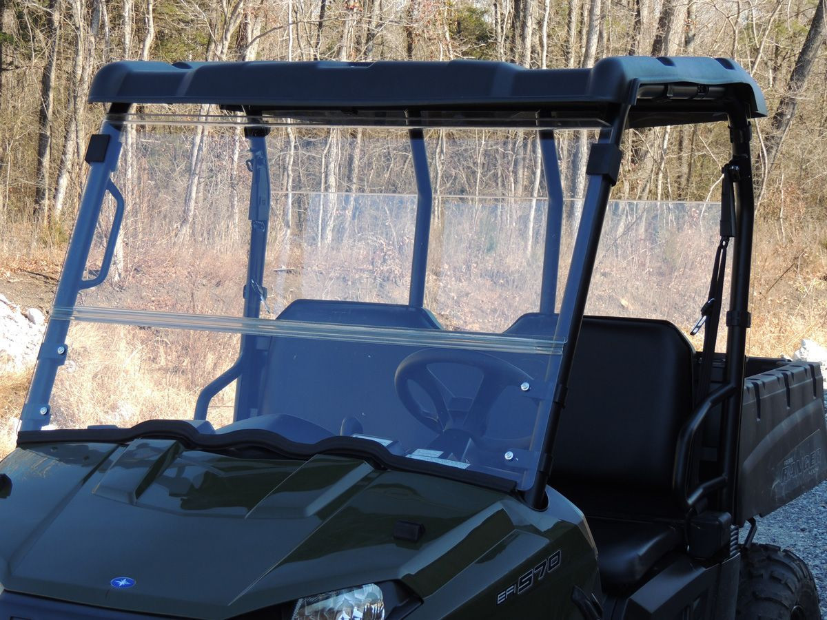 Polaris Ranger Mid-Size 400 / 500 / 570 / 800 Folding Windshield by Bad Dawg