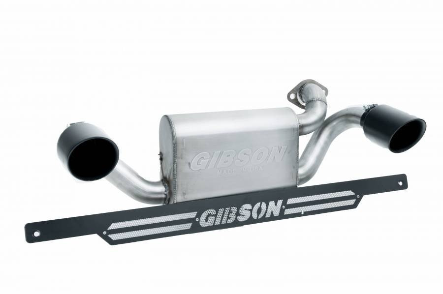 Polaris General 1000 Dual Exhaust, Black Ceramic By Gibson 98046