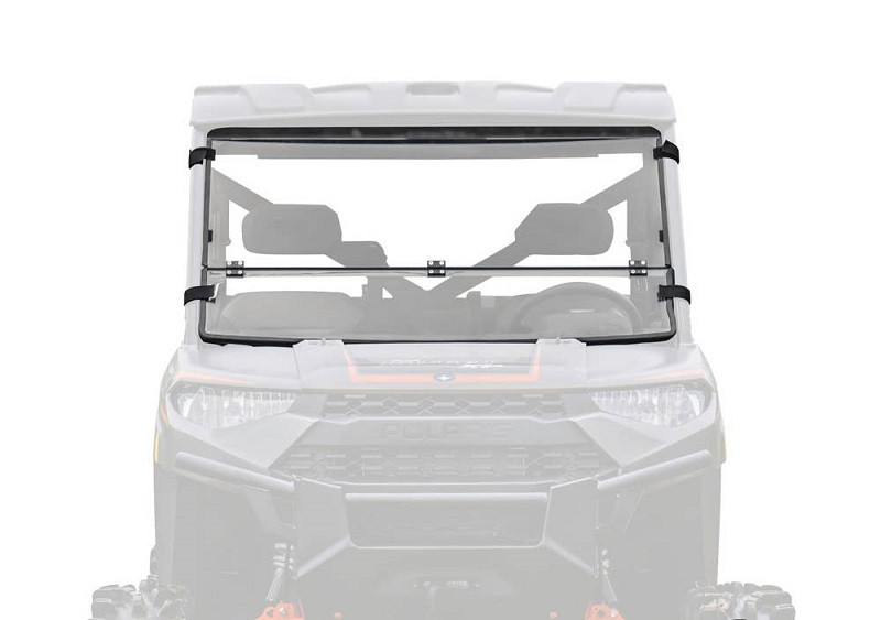 Polaris Ranger XP 1000 Scratch Resistant Flip Down Windshield by