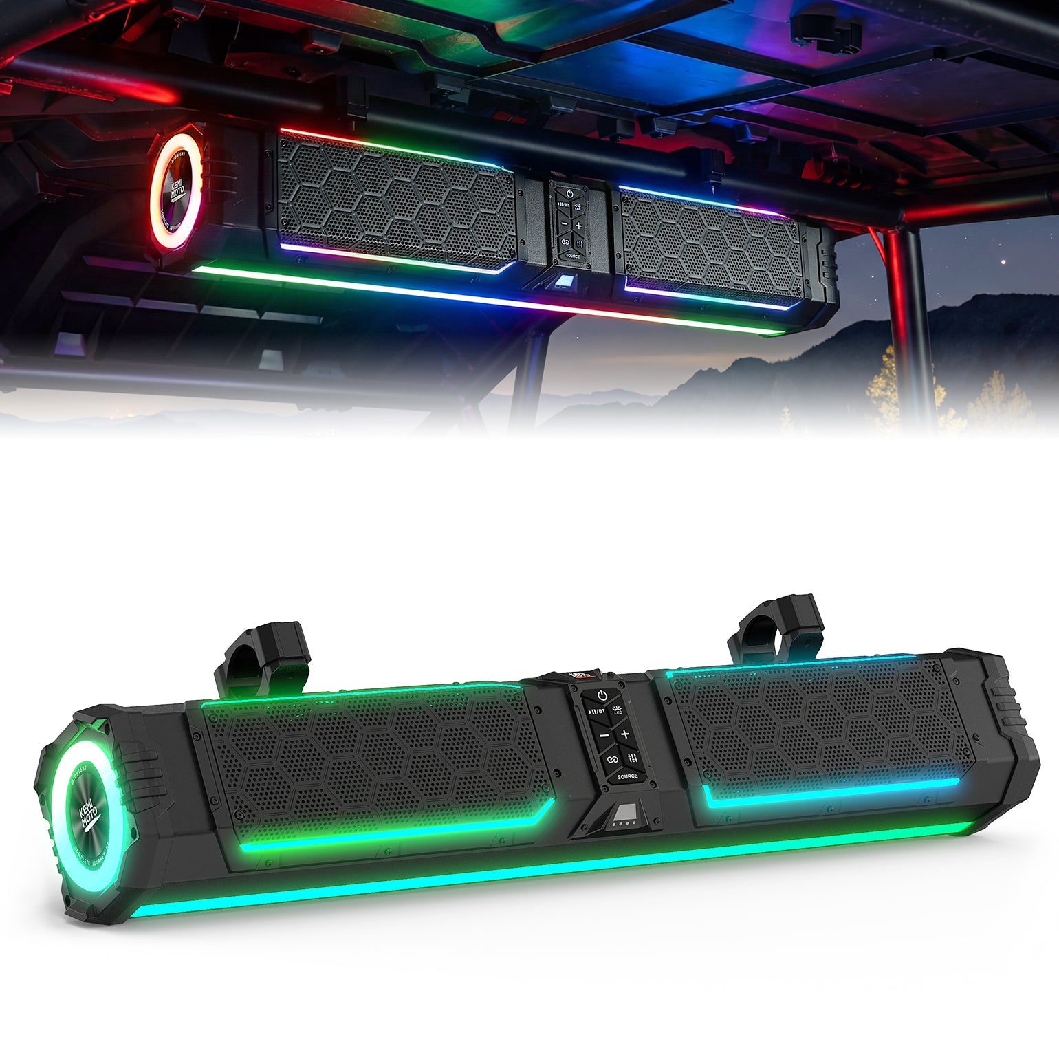 Polaris Ranger Midnight 80 Gen2 Soundbar 680W Max Power, IP66