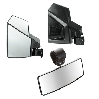 Polaris Ranger Side & Rear View Mirror Combo Kit by Kolpin Powersports