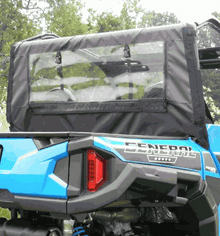 Polaris General 1000 Soft Rear Windshield by GCL UTV