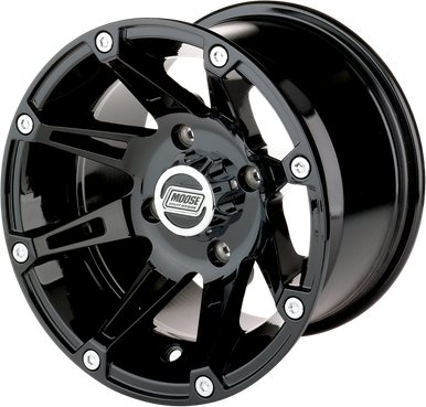 Ranger Aluminum Rear Wheel (387B 12X8 4/156) Black Chrome Gloss by