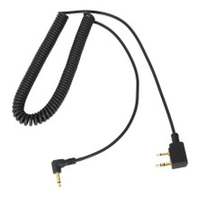 Polaris Ranger RH-5R/Kenwood 2-Pin Coil Cord Listen Only 3.5mm for Handheld Radio by Rugged Radios
