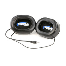 Polaris Ranger Gel Ear Pods with Velcro Mounting, Alpha Audio Speakers, Mono 3.5mm Straight Cord by Rugged Radios