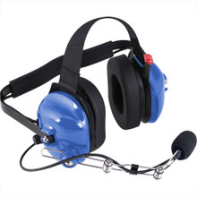 Polaris Ranger H42 Light Blue 2-Way Radio Headset w/ PTT by Rugged Radios