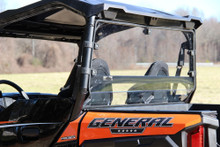 Polaris General 1000 Hard Rear Windshield (Uncoated Poly) by Seizmik