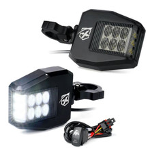 Polaris Ranger Destiny Series Anti-Glare Side Mirrors with LED Spot Lights by Xprite