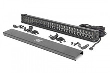 Polaris Ranger 30-inch Cree LED Light Bar - (Dual Row | Black Series w/ Cool White DRL) by Rough Country