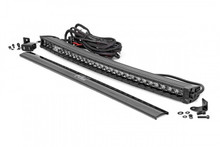 Polaris Ranger 30-inch Curved Cree LED Light Bar - (Single Row | Black Series w/ Cool White DRL) by Rough Country