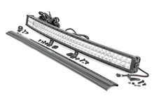 Polaris Ranger 40-Inch Curved Cree Led Light Bar - (Dual Row | Chrome Series W/ Cool White Drl) by Rough Country