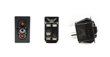 Polaris Ranger On-Off Spst Carling Rocker Switch With Amber Top And Bottom Led by XTC Power Products