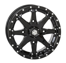 Polaris Ranger 14x7 Gloss Black/Machined HD10 Wheels by STI Powersports