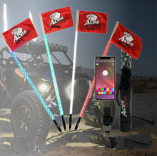 Polaris Ranger (Bluetooth) Deluxe Lighted Whips by Aces Racing