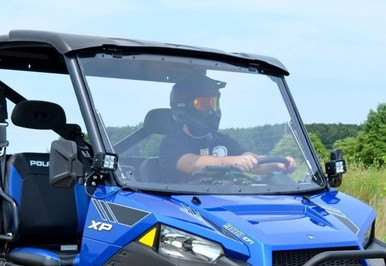 トップス F.L.I.P Polaris Ranger XP 900 Scratch Resistant Flip Windshield by Super