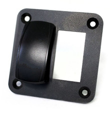 Polaris Ranger Aluminum Rocker Switch Mounting Panel for (2) Rocker Switches by Race Sport Lighting