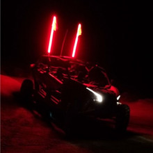 Polaris Ranger Red Safety Whip by Pyramid Whips