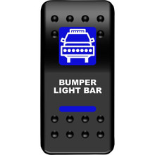 Polaris Ranger Blue Lightbar Rocker Switch Bumper by Moose