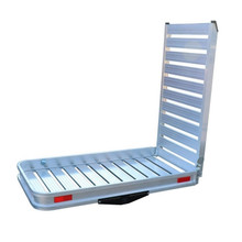 Polaris Ranger Hitch Mounted Aluminum Carrier With Ramp For Wheelchairs by Titan Ramps