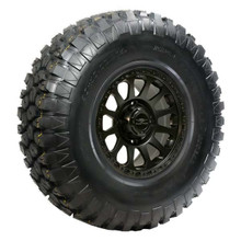 Polaris Ranger Pre-Mounted Cougar Tire with Matte Black Pitch SBL-12S Wheel by Falcon Ridge