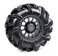 Polaris Ranger Pre-Mounted Outlaw Tire with Silver and Gun Metal Gray Pitch SBL-12S Wheel by Falcon Ridge
