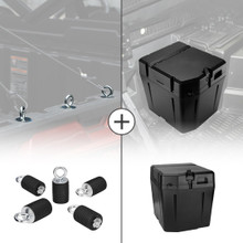 Polaris Ranger XP 1000 2" Tie Down Anchors & Under Seat Storage Box by Kemimoto