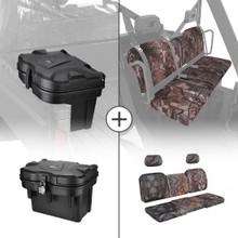 Polaris Ranger 1000/ XP 1000 20L Cargo Storage Box & Camouflage Seat Cover by Kemimoto