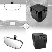 Polaris Ranger XP 1000 Rear View Mirror & Under Seat Storage Box by Kemimoto