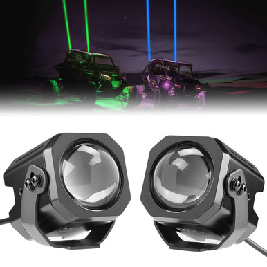 Polaris Ranger 70mm Whipless LED Whip Lights w/ 1.5''-2'' Roll Bar