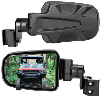 Polaris Ranger CNC Aluminum Clamp Pro-Fit Side Mirrors by Kemimoto
