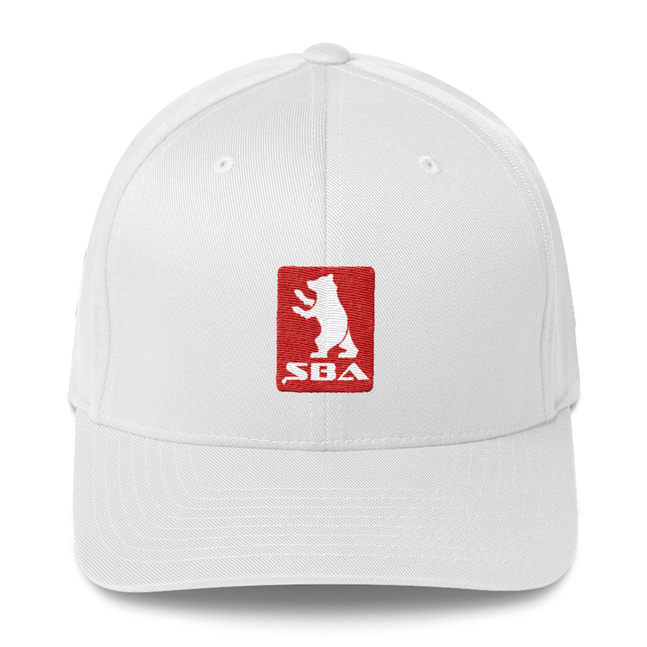Panel Structured Cap Series 6 Classic SBA Gear - in Twill White