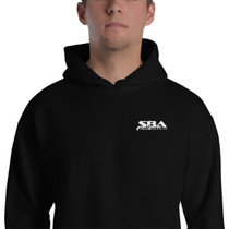 SBA Classic Collection Embroidered Hooded Sweatshirt in Black