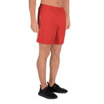 SBA Classic Collection Men's Athletic Long Shorts in Red