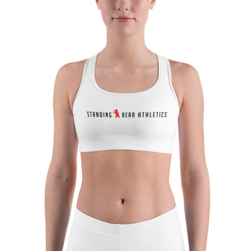 SBA Classic Collection Yoga and Gym Sports Bra in White