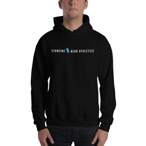 SBA Classic Collection Long Logo Hoodie in Black
