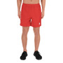 SBA Classic Collection Men's Athletic Long Shorts in Red