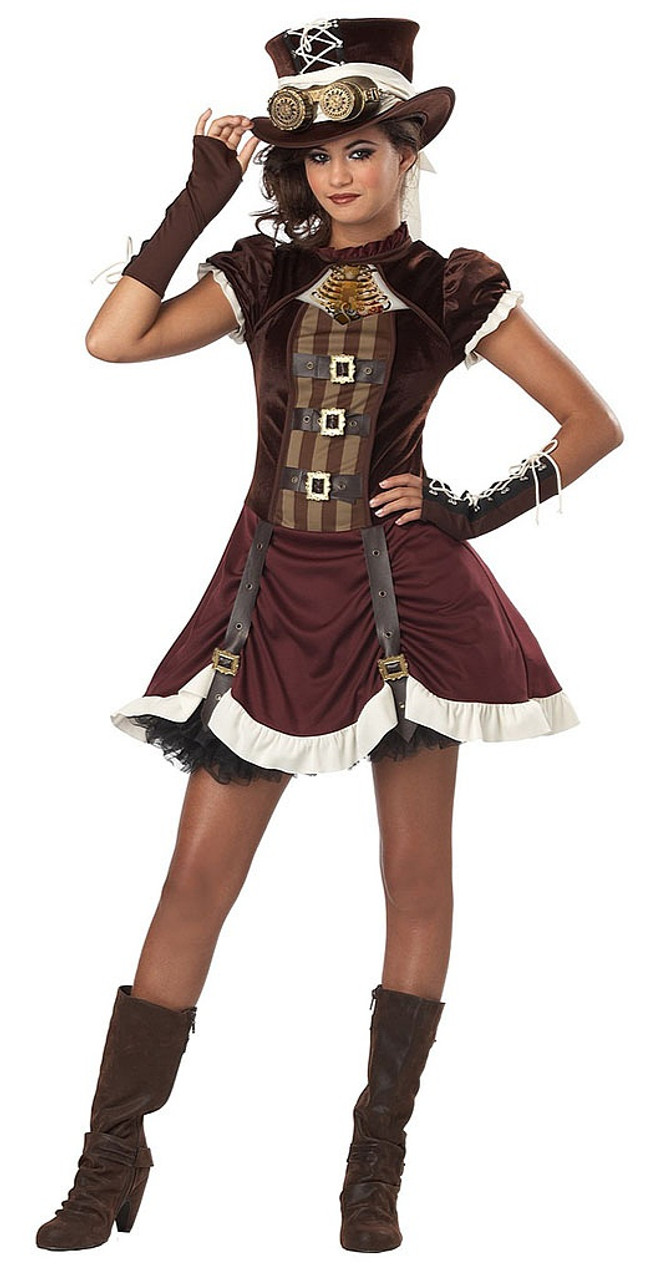 Steampunk Costume Women Pirate Three Piece Fairy Blouse