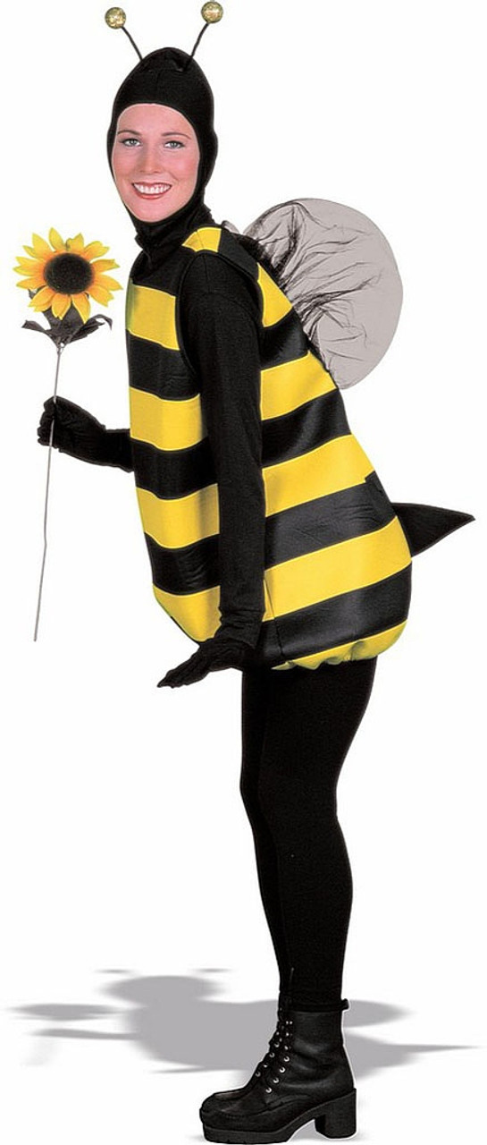 Child Bumble Bee Tights 3 sizes yellow black stripe costume dress up insect  bug