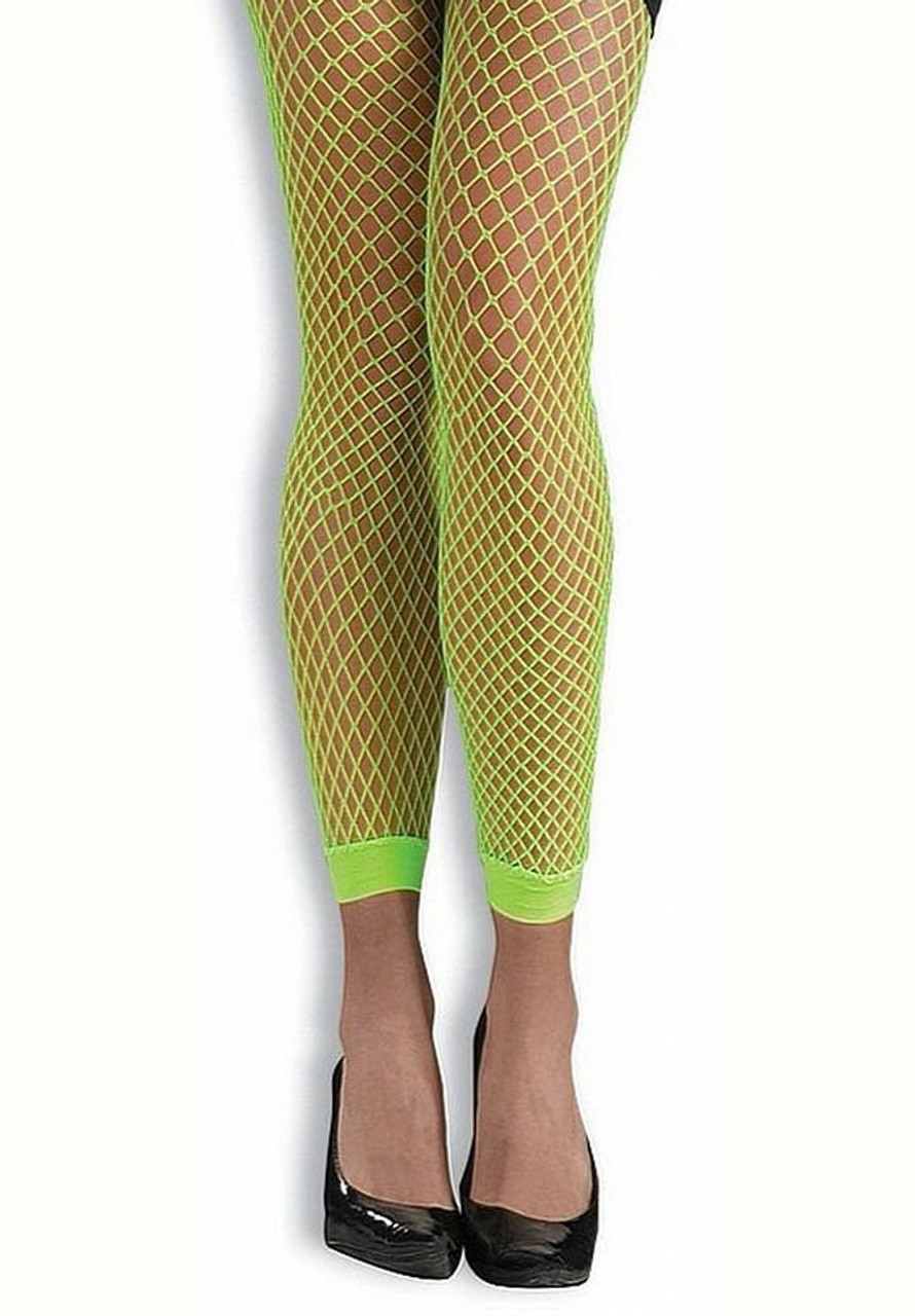 Womens Solid Color Footless Edgy Spandex Latin Tights Fishnet – DANCEYM