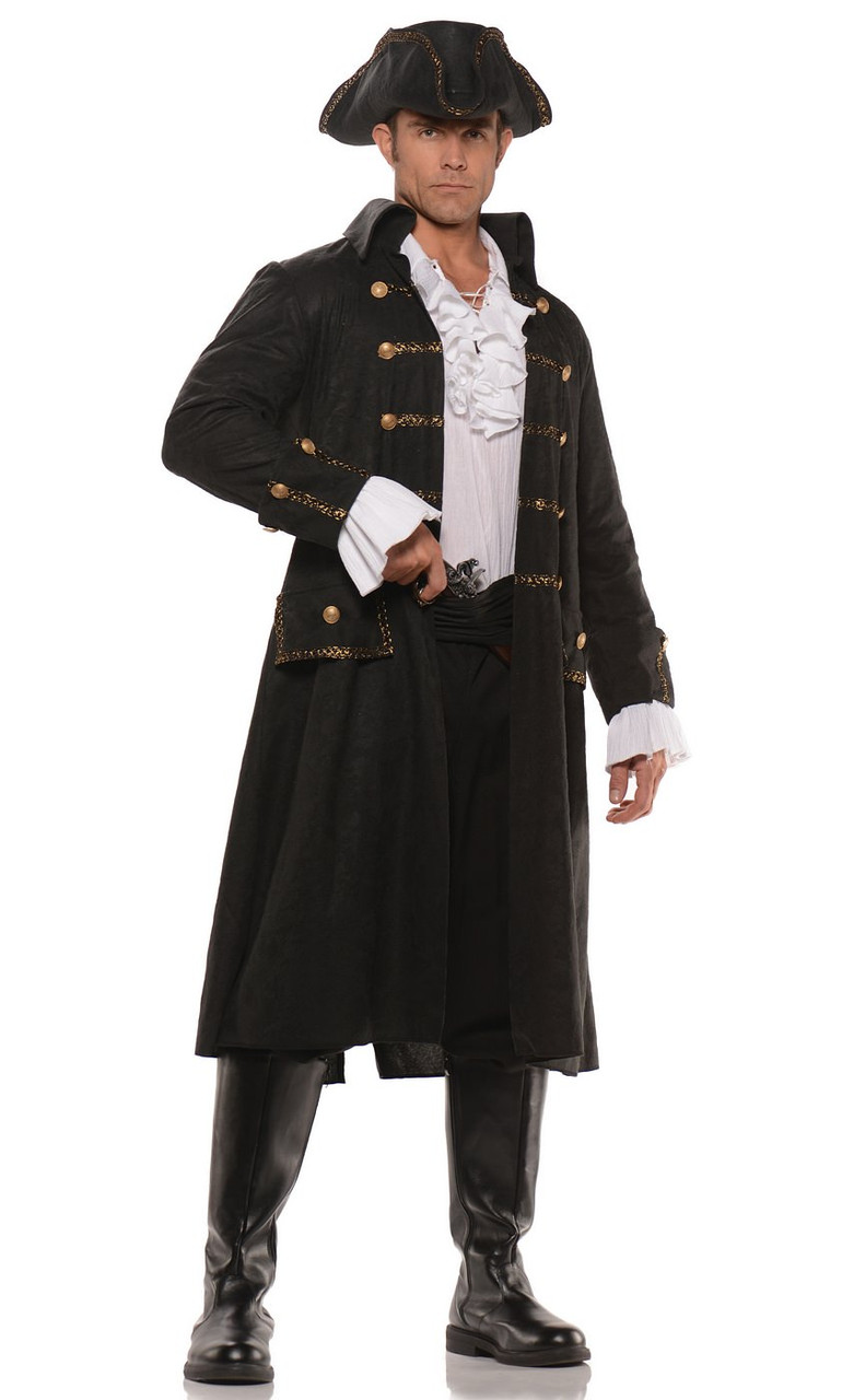 Leather Full Length Coat Perfect Costume for a Pirate or Prince 
