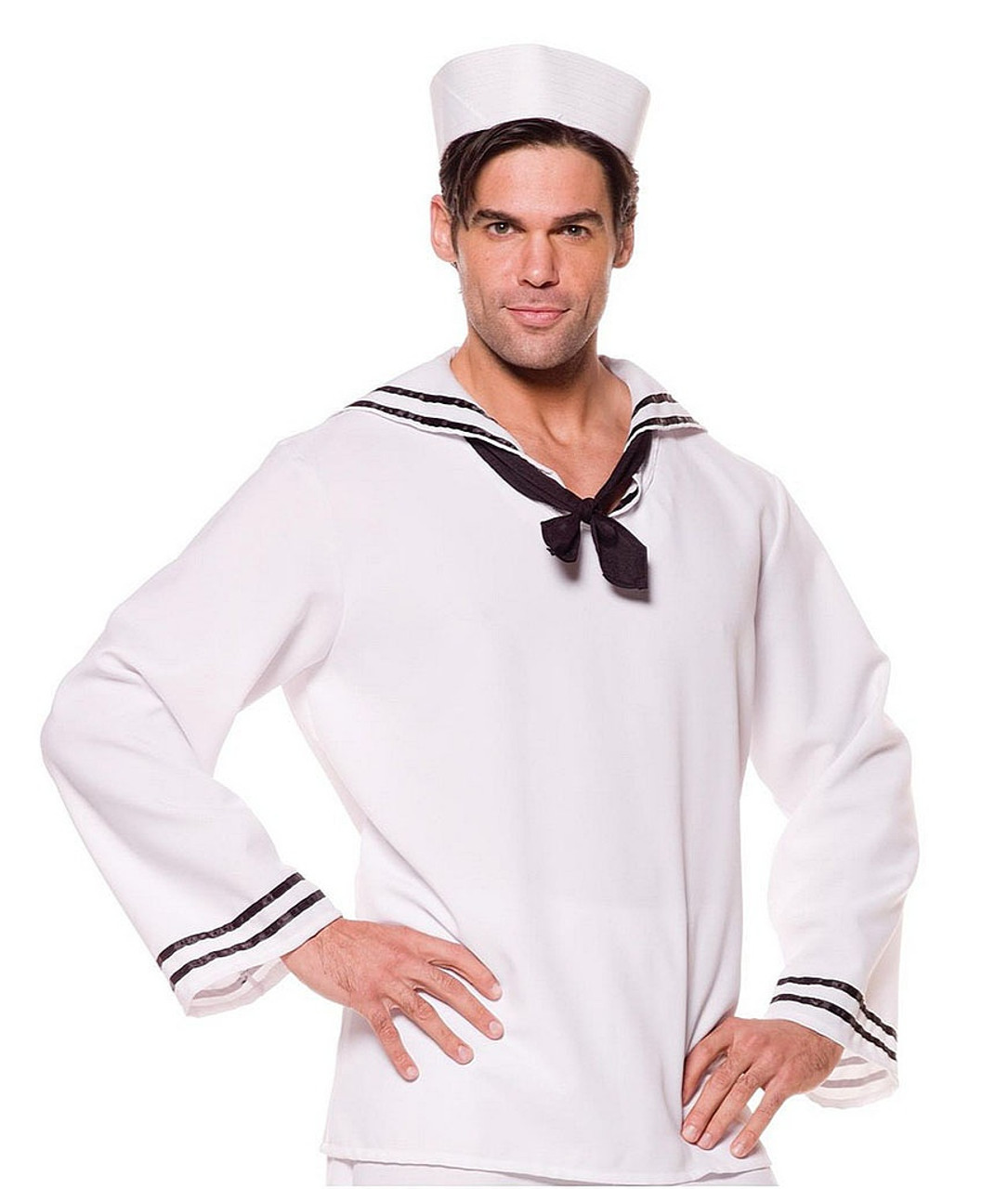 Mens White Sailor Shirt