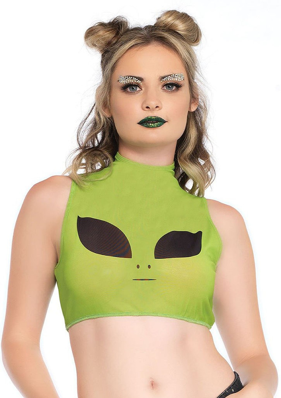 Women Alien Crop Top, Halloween Costume Ideas