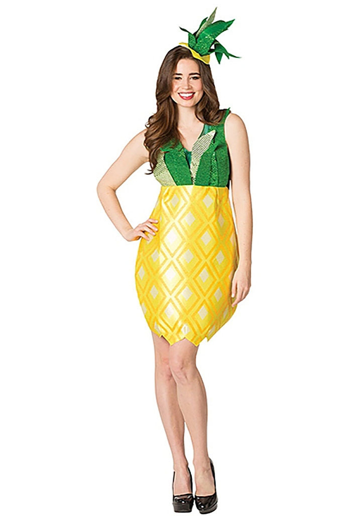 plus size pineapple dress