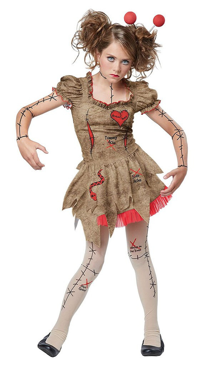 Voodoo Dolly Tween Girl Costume, Voodoo Costumes